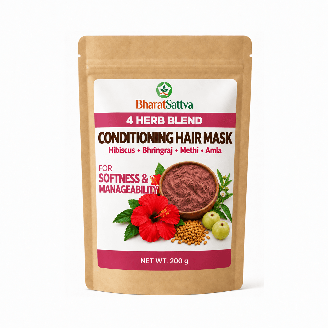 4 Herb Blend Conditioning Hair Mask, 200 g
